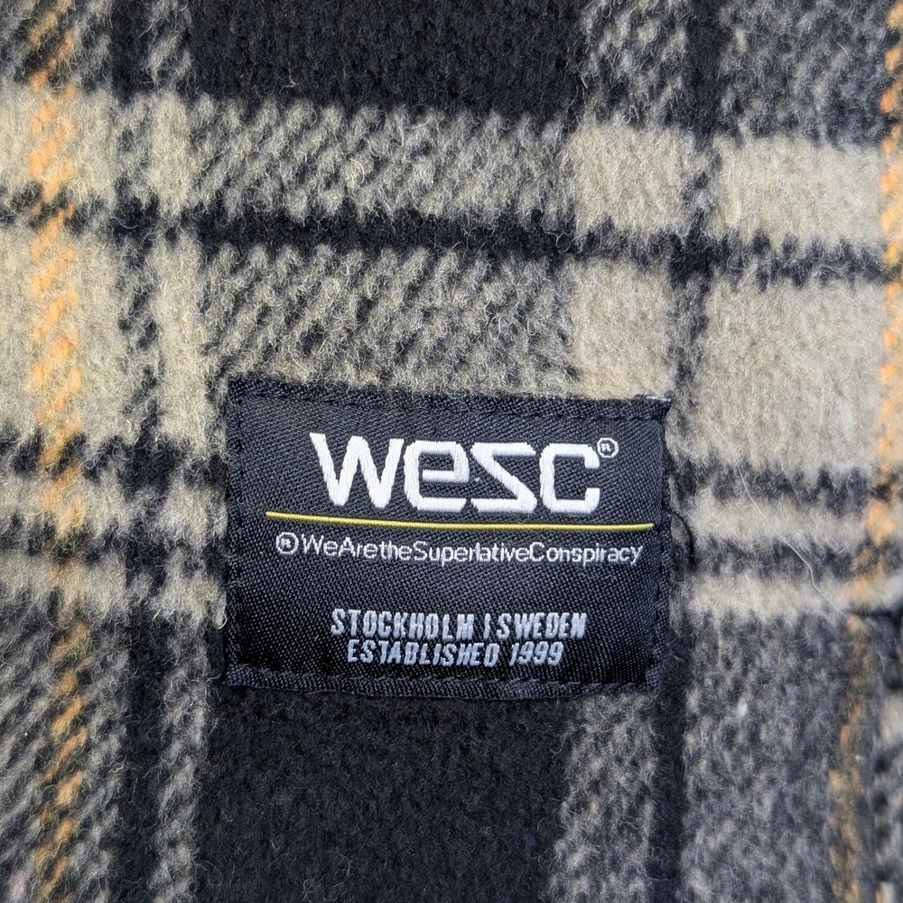 WeSC Plaid Workwear Jacket With Sherpa Collar | Women's M - Picture 8 of 10